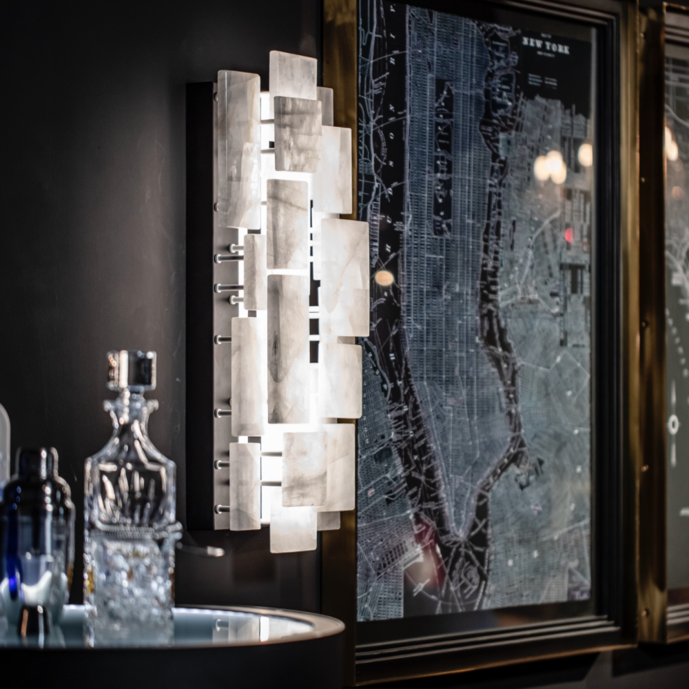 Radiant Calcite Sconce